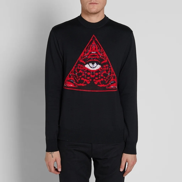 GIVENCHY ALL SEEING EYE CREW KNIT SZ M *NWOT* - Picture 3 of 10